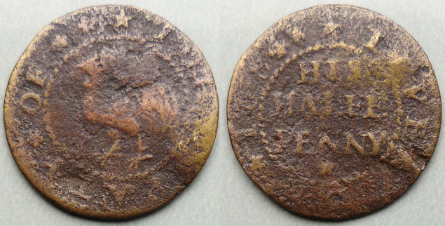 Tiverton, John Paty 1664 halfpenny